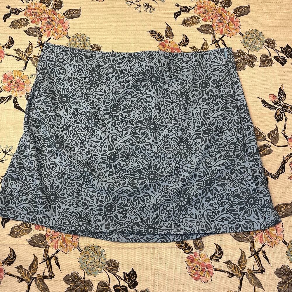 RipSkirt Hawaii XXL Retired Tuscan Blue Length 2 Floral Wrap Skirt